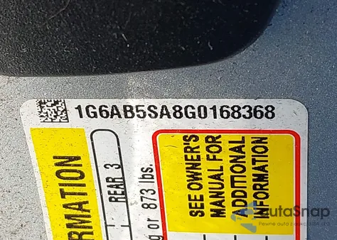 2016 Cadillac Ats Luxury Collection z USA, uszkodzony, nr VIN 1G6AB5SA8G0168368